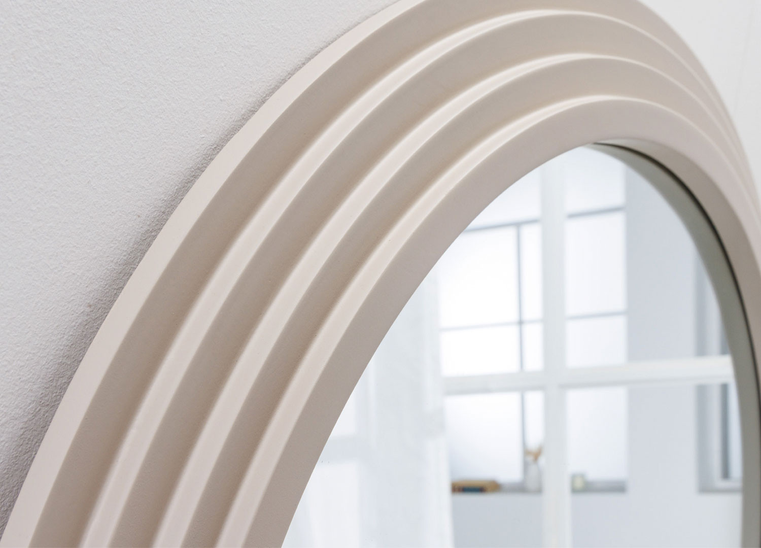 Miroir mural vague grège 160 cm