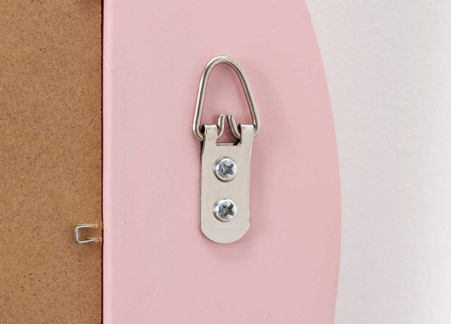 Miroir mural vague rose 100 cm