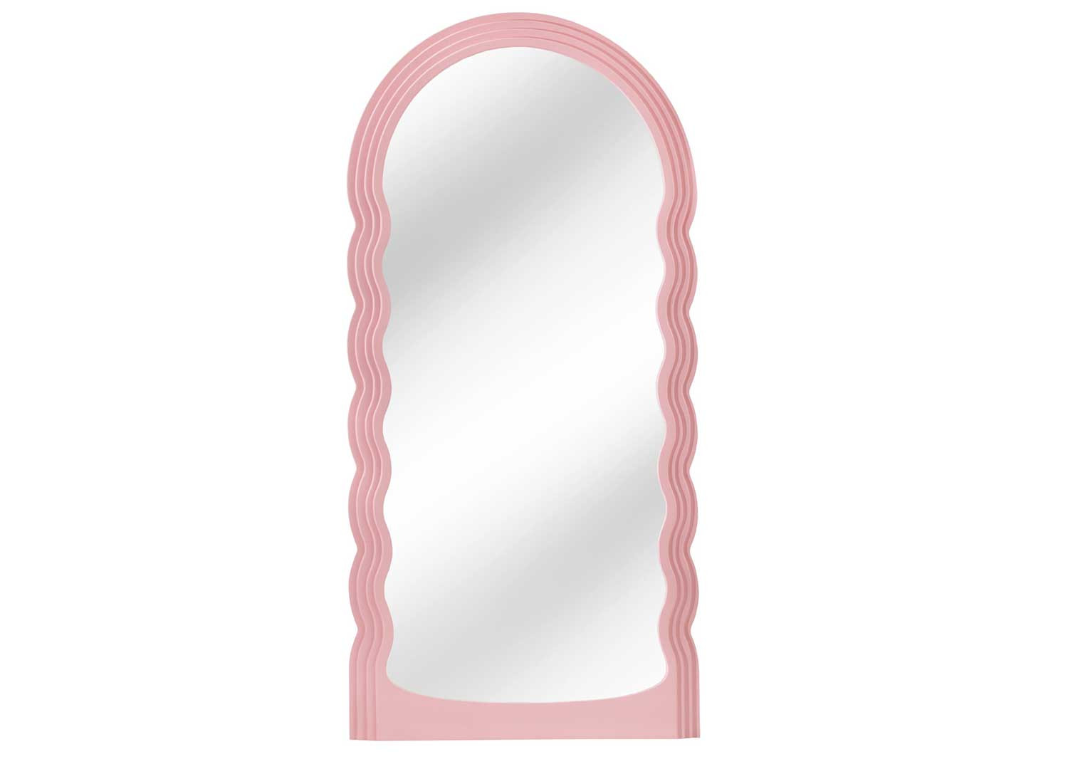 Miroir mural vague rose 160 cm