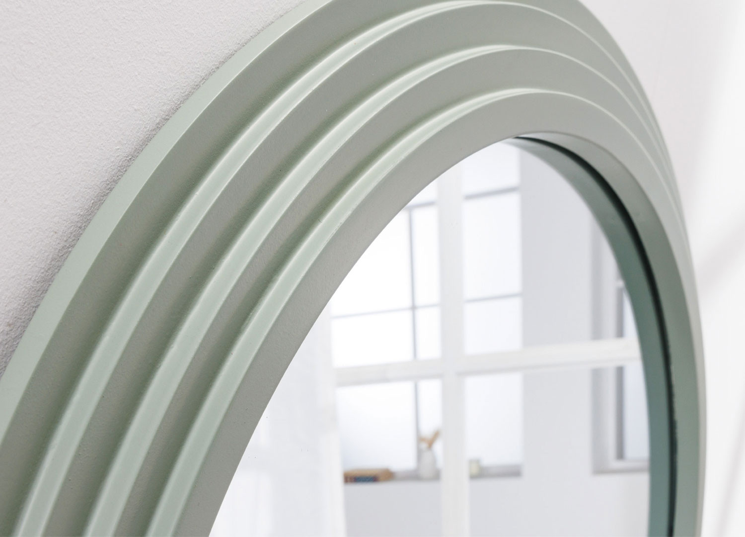 Miroir mural vague vert sauge 160 cm