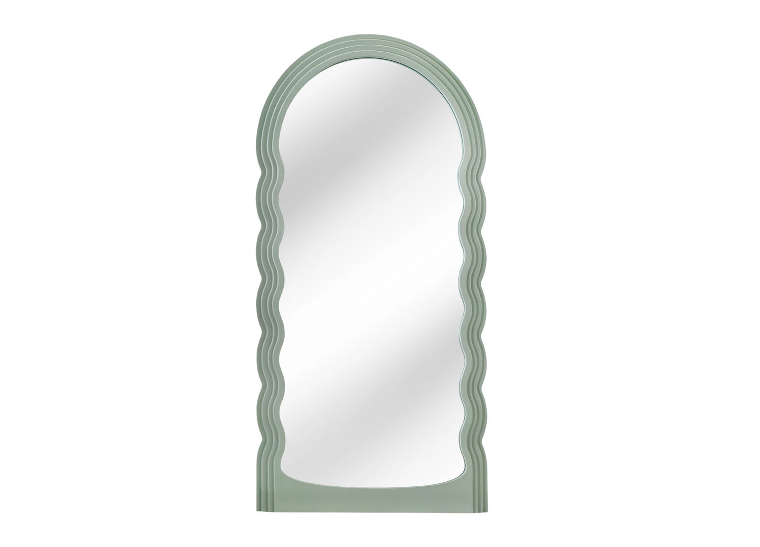 Miroir mural vague vert sauge 160 cm