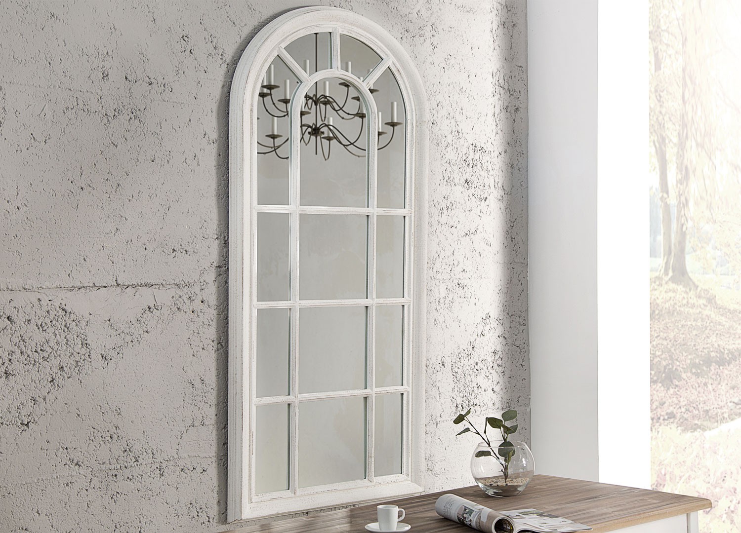 Miroir mural vintage romantique 140 cm