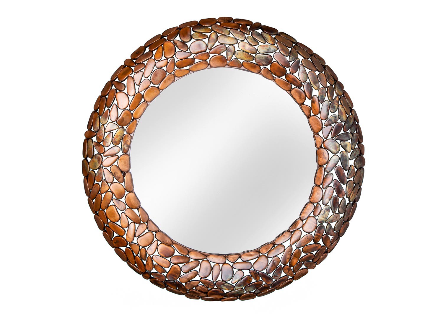 Miroir rond effet mosaïque 82 cm