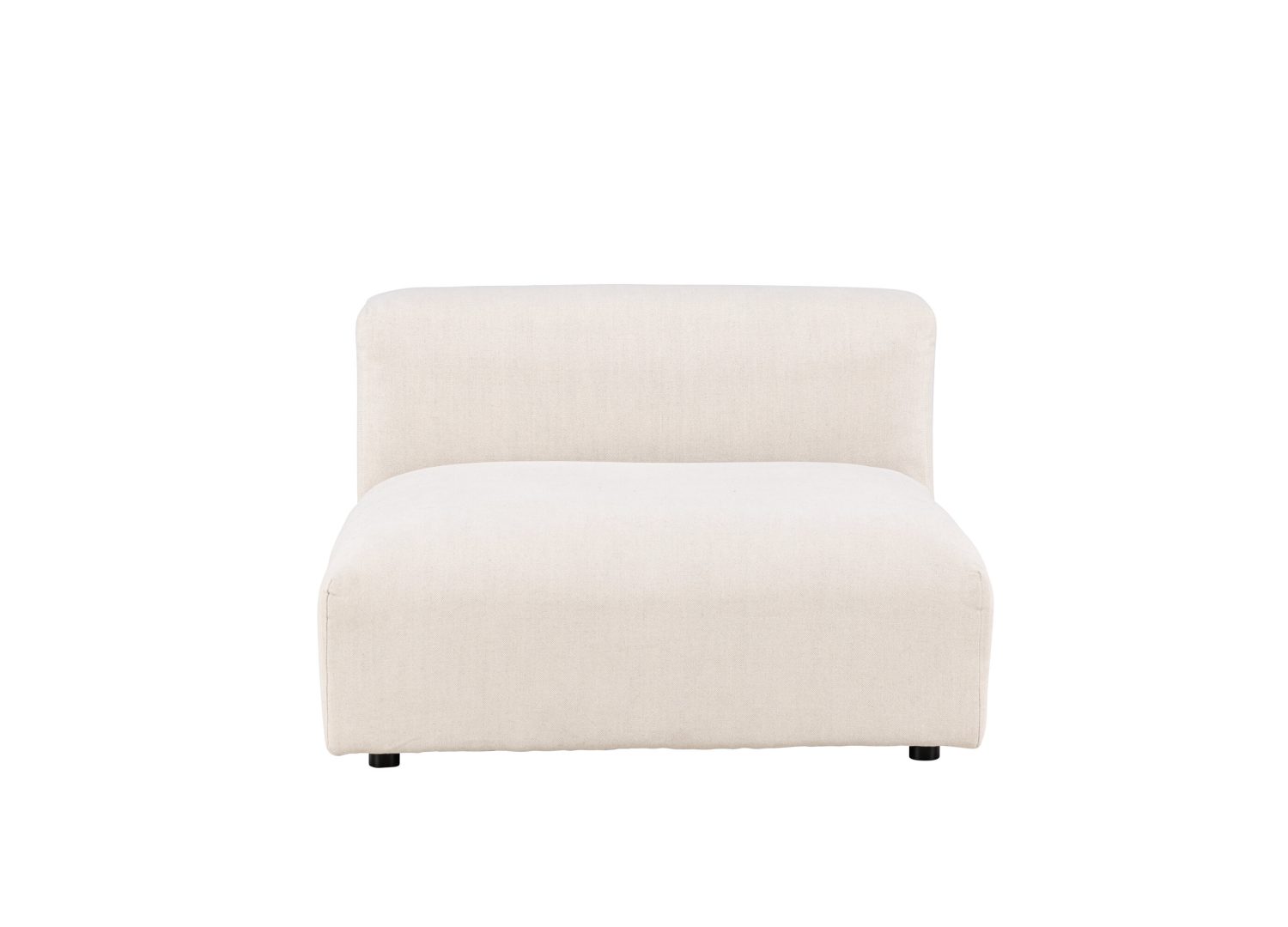 Vue détaillée du canapé Mavi beige