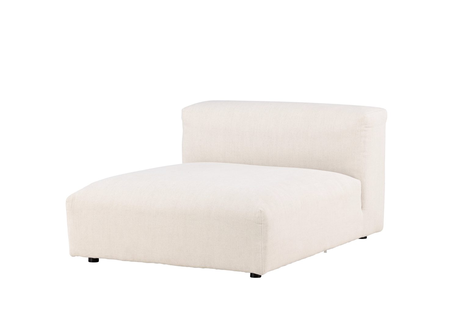 Module central Mavi tissu effet lin beige 105 cm vu sous un autre angle
