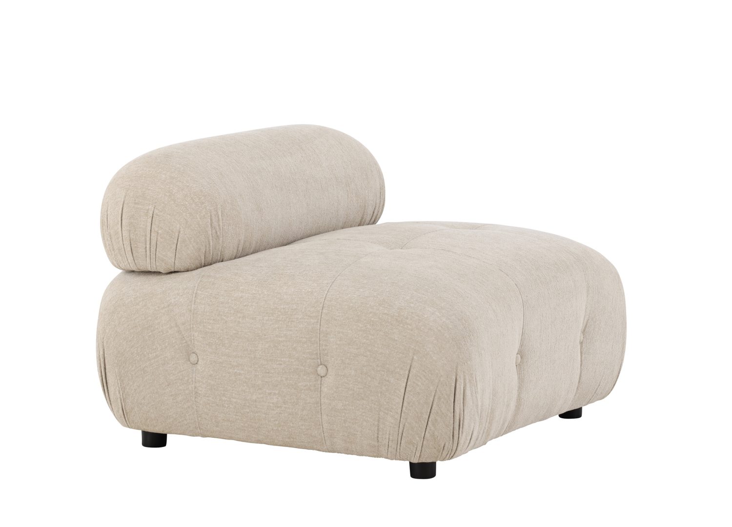 Module central Mika tissu beige 95 cm vu sous un autre angle