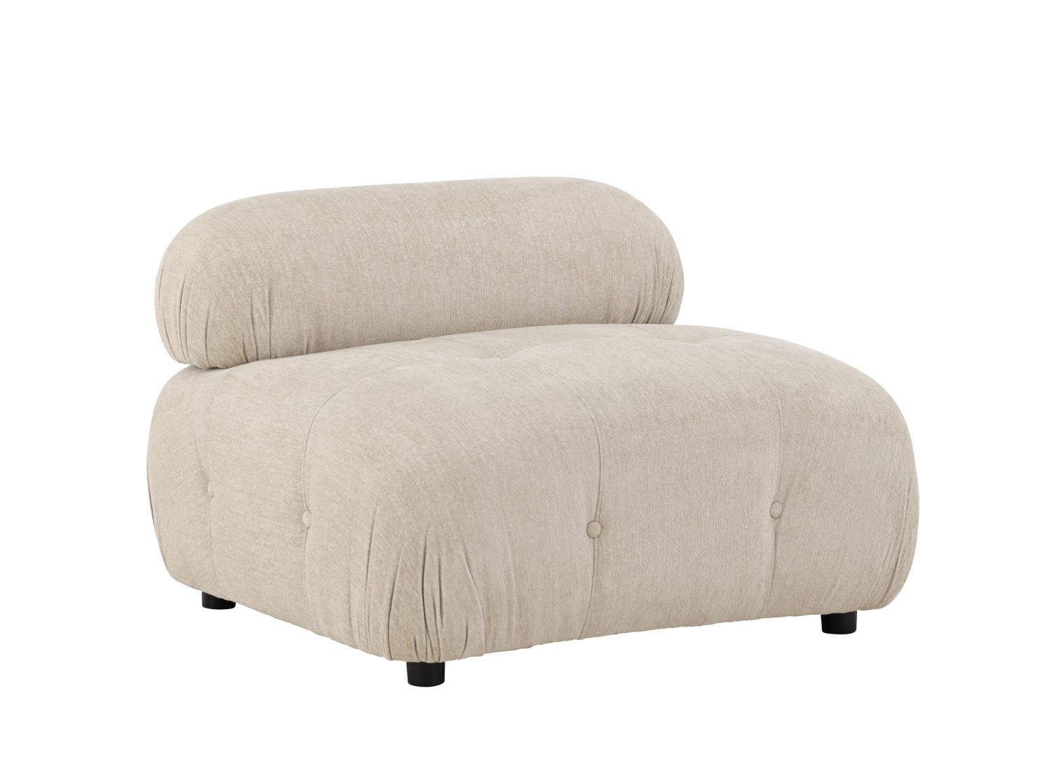 Détail du revêtement du canapé Mika beige