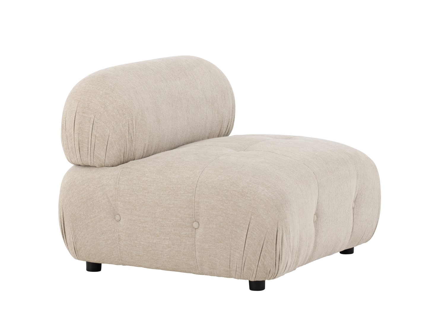 Module central Mika tissu beige 95 cm vu sous un autre angle