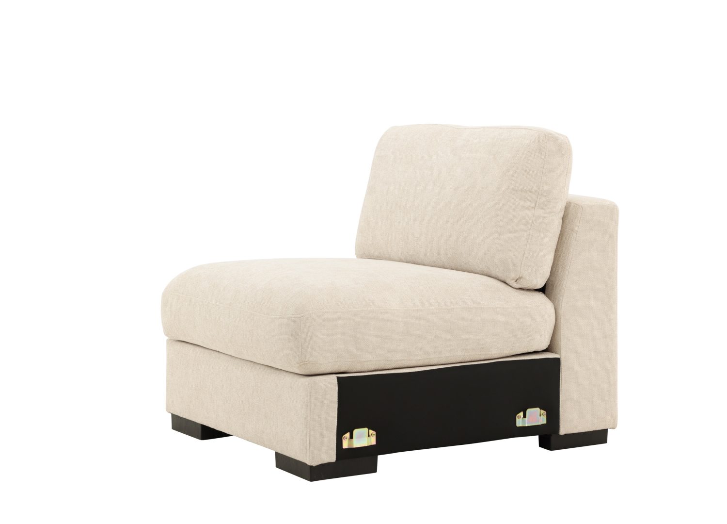 Détail du revêtement du canapé Salerno beige