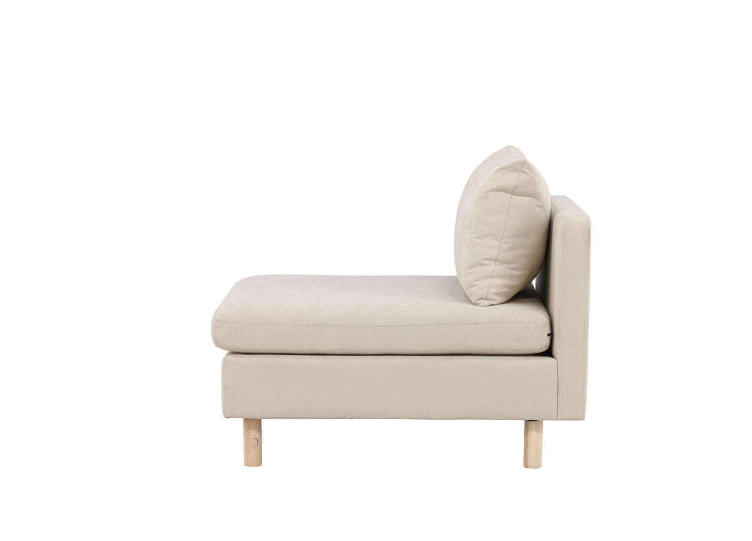 Vue produit du canapé Zero beige