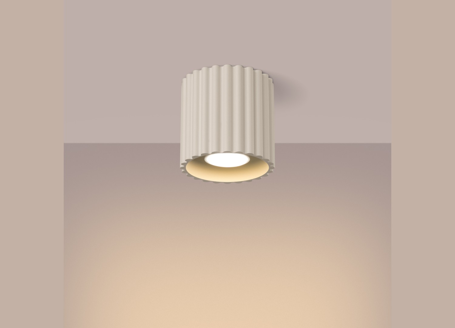 Plafonnier AURA 1 beige GU10 – vue complémentaire 3