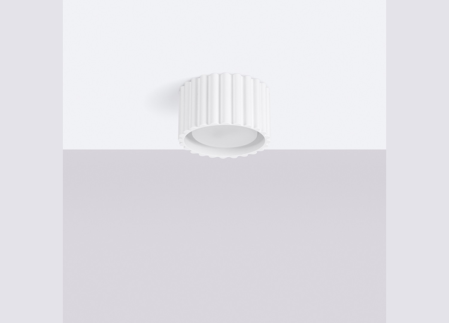 Plafonnier AURA 1 blanc GX53 – vue complémentaire 2