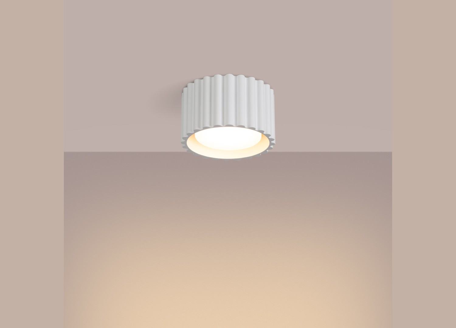 Plafonnier AURA 1 blanc GX53 – vue complémentaire 3