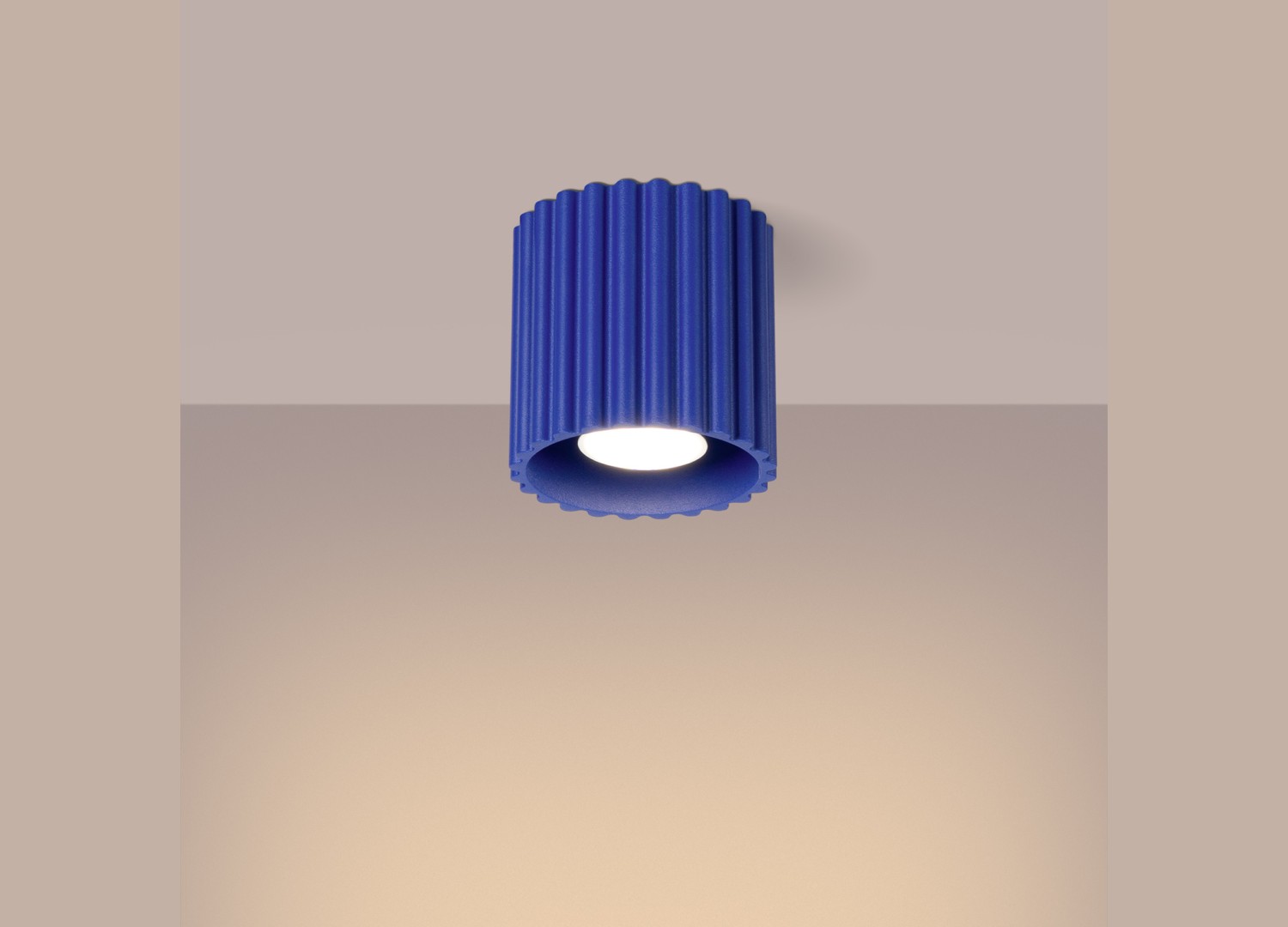 Plafonnier AURA 1 bleu outremer GU10 – vue complémentaire 3