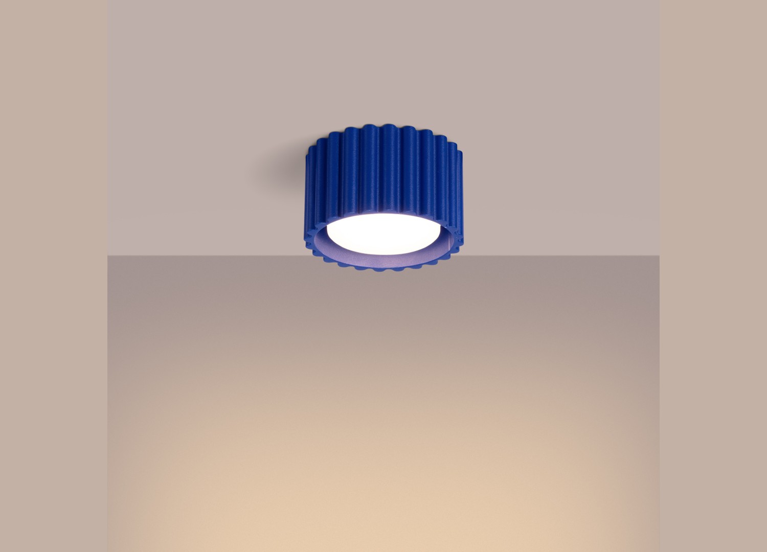 Plafonnier AURA 1 bleu outremer GX53 – vue complémentaire 3