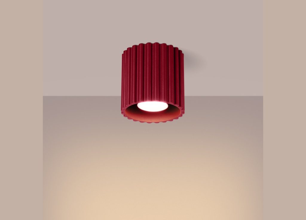 Plafonnier AURA 1 bordeaux GU10 – vue complémentaire 3