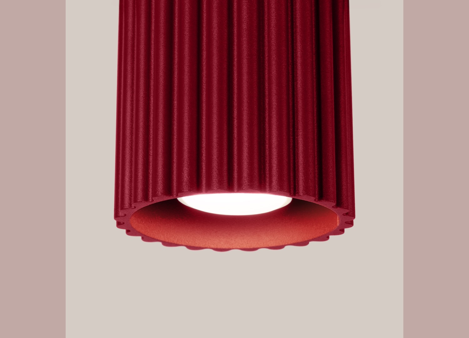 Plafonnier AURA 1 bordeaux GU10 – vue complémentaire 4