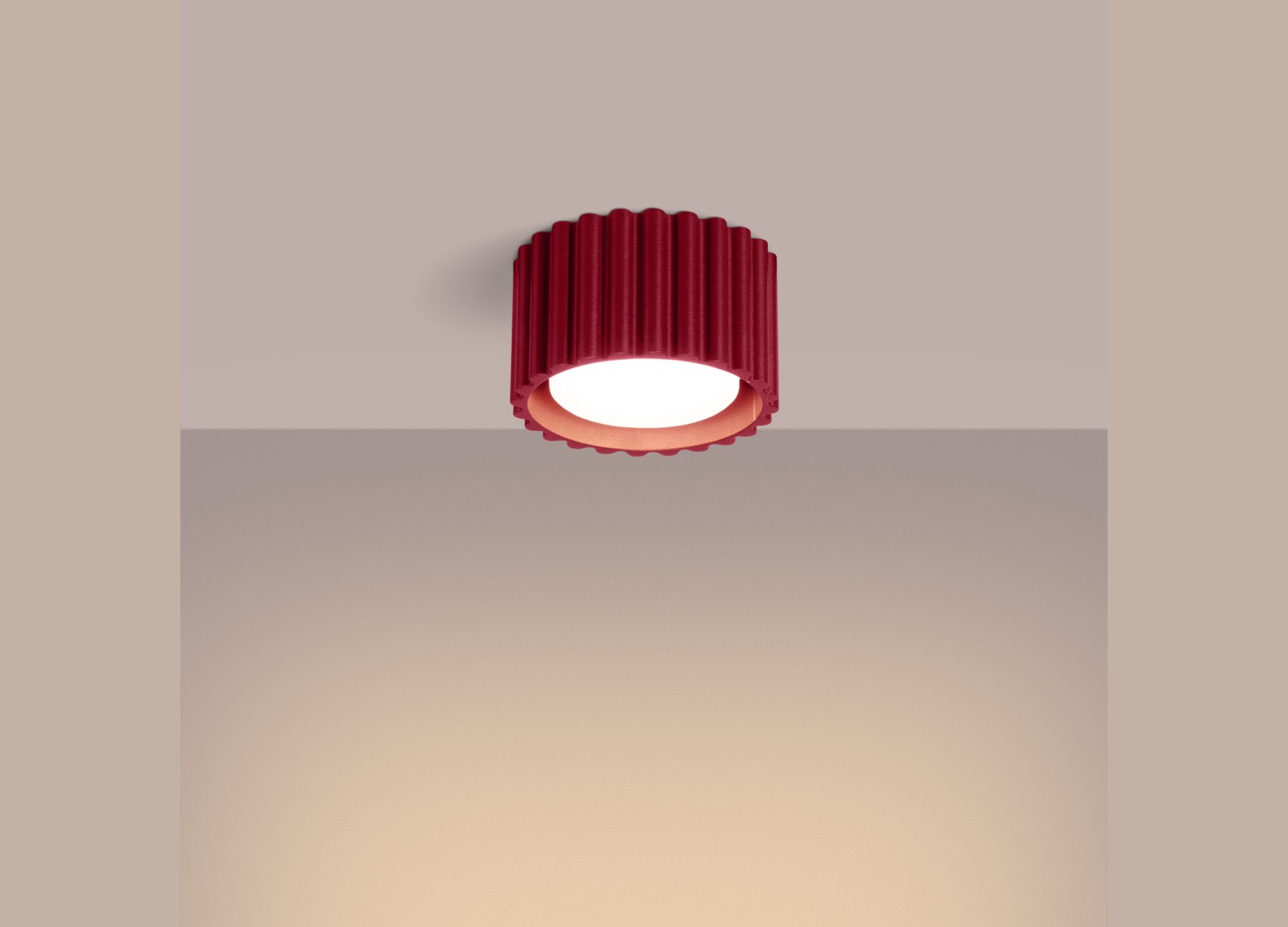 Plafonnier AURA 1 bordeaux GX53 – vue complémentaire 3