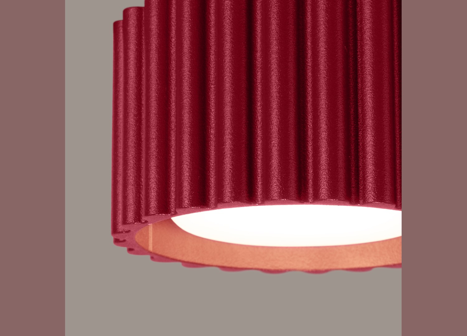 Plafonnier AURA 1 bordeaux GX53 – vue complémentaire 4