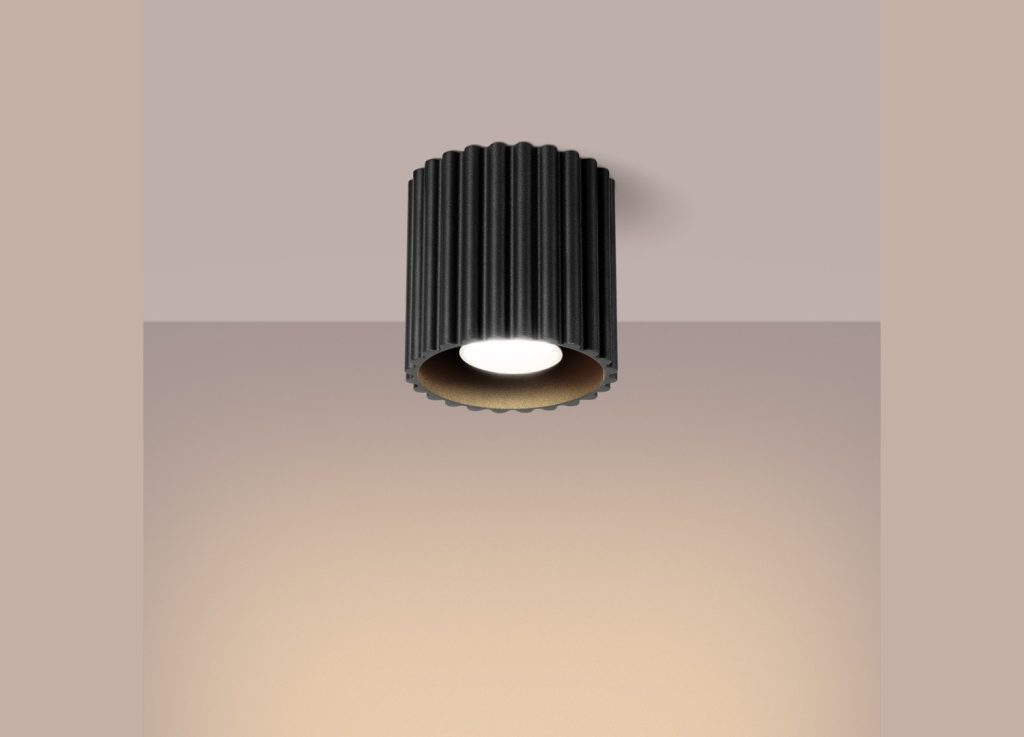 Plafonnier AURA 1 noir GU10 – vue complémentaire 3