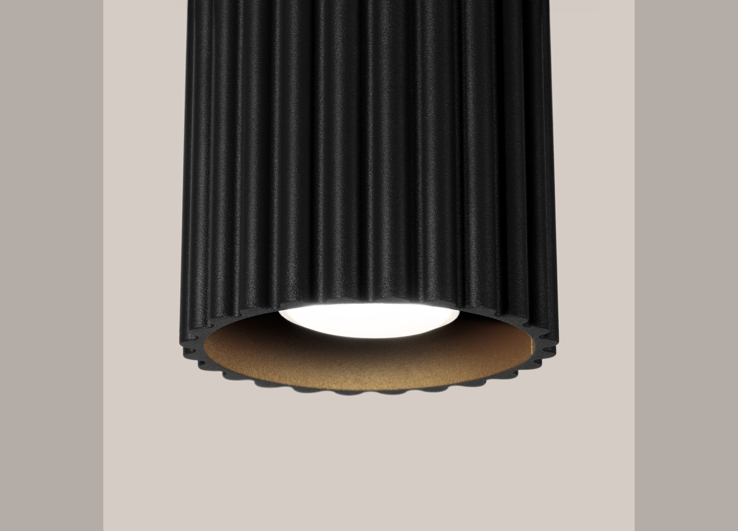 Plafonnier AURA 1 noir GU10 – vue complémentaire 4