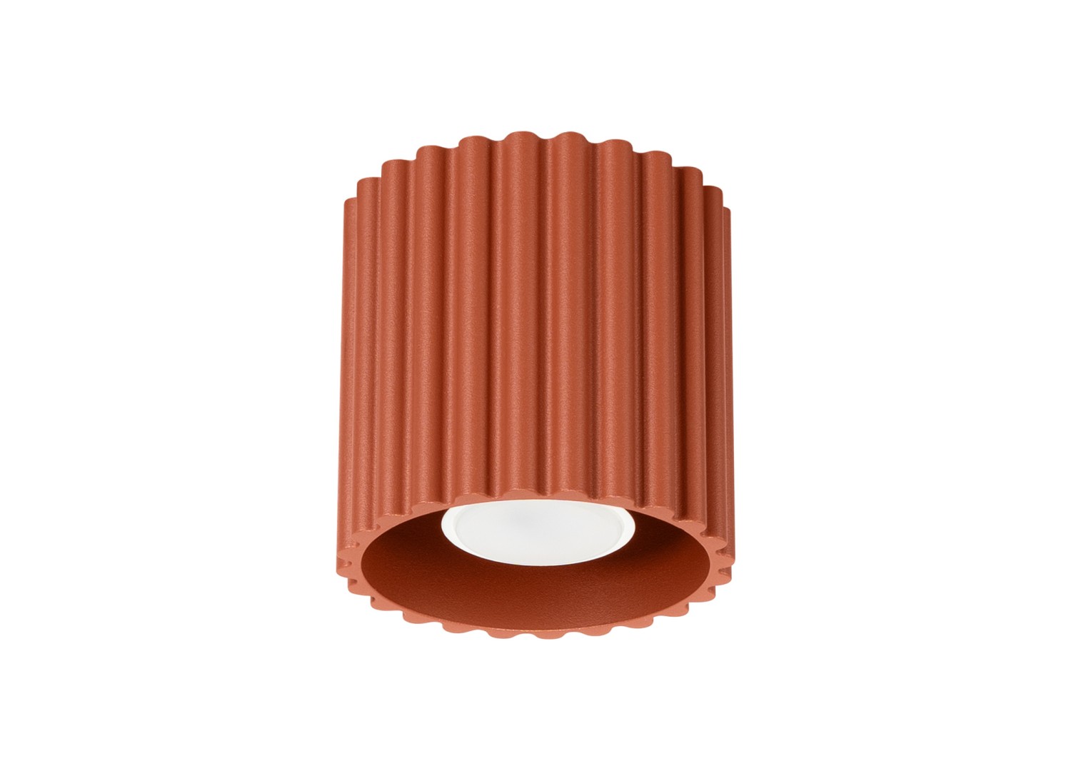 Plafonnier AURA 1 ocre rouge GU10
