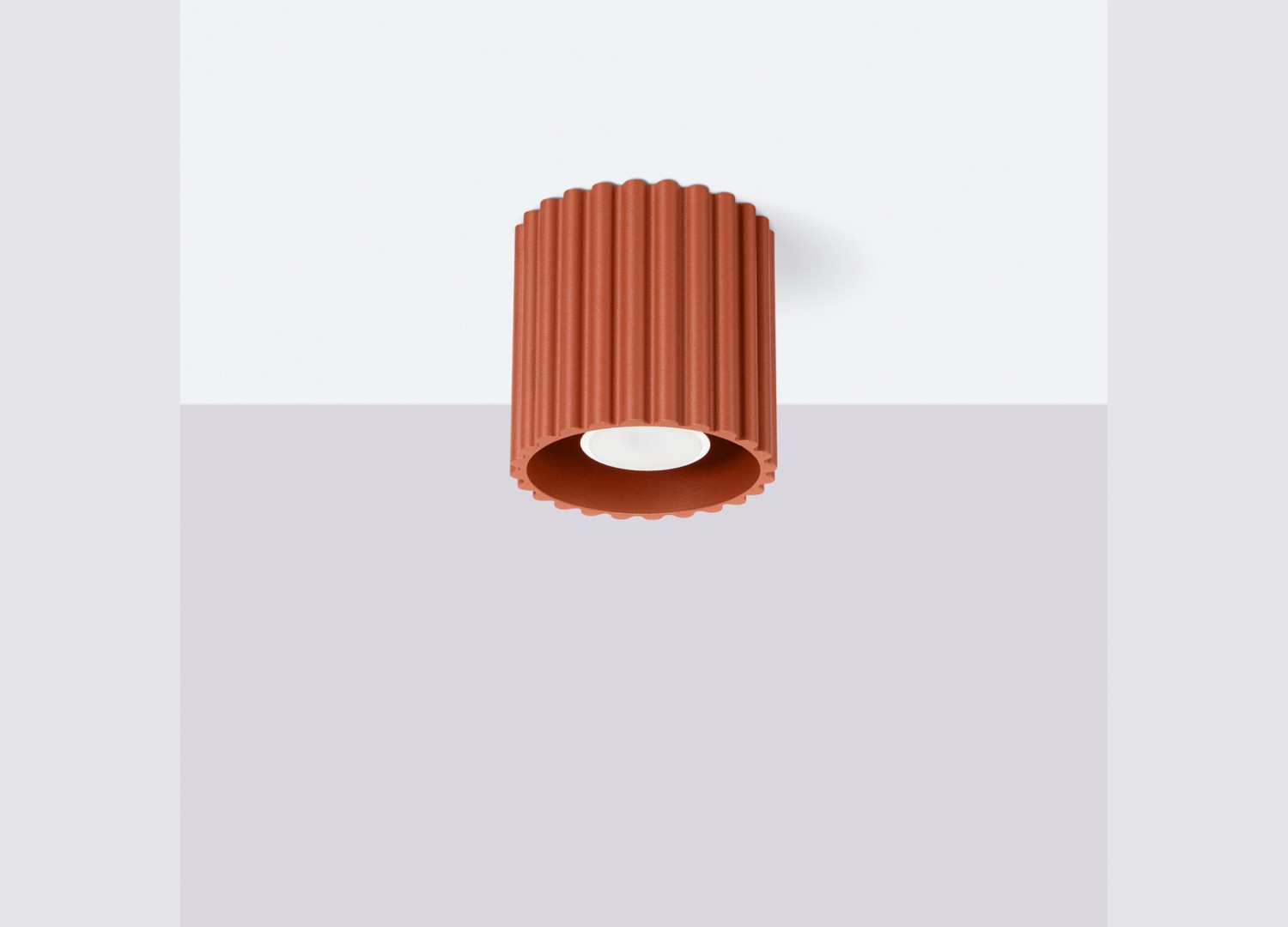 Plafonnier AURA 1 ocre rouge GU10 – vue complémentaire 2