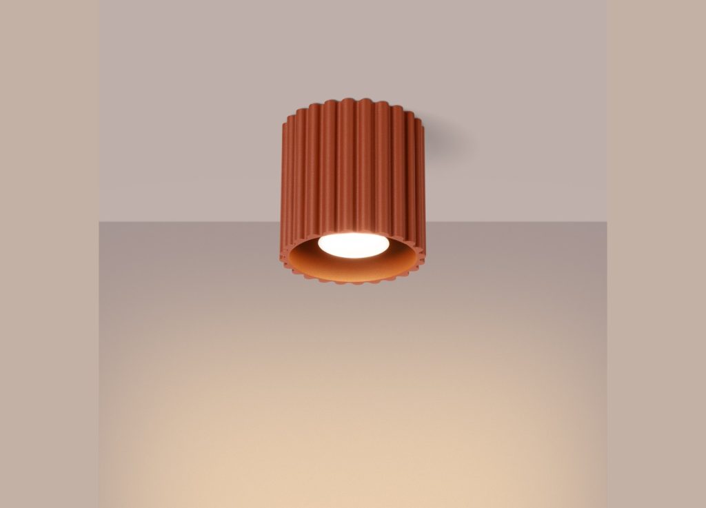 Plafonnier AURA 1 ocre rouge GU10 – vue complémentaire 3