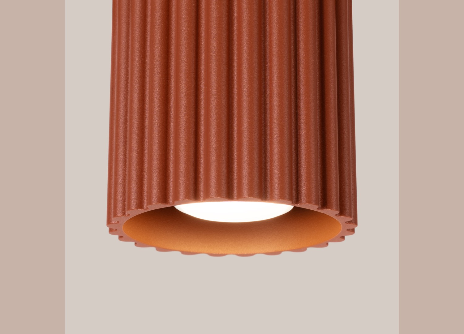 Plafonnier AURA 1 ocre rouge GU10 – vue complémentaire 4