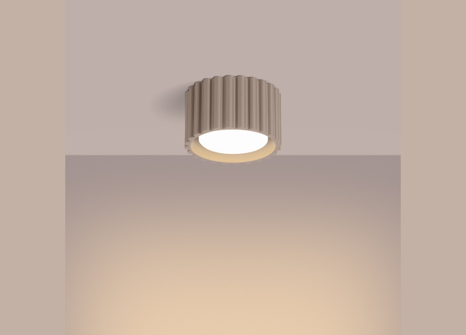 Plafonnier AURA 1 taupe GX53 – vue complémentaire 3