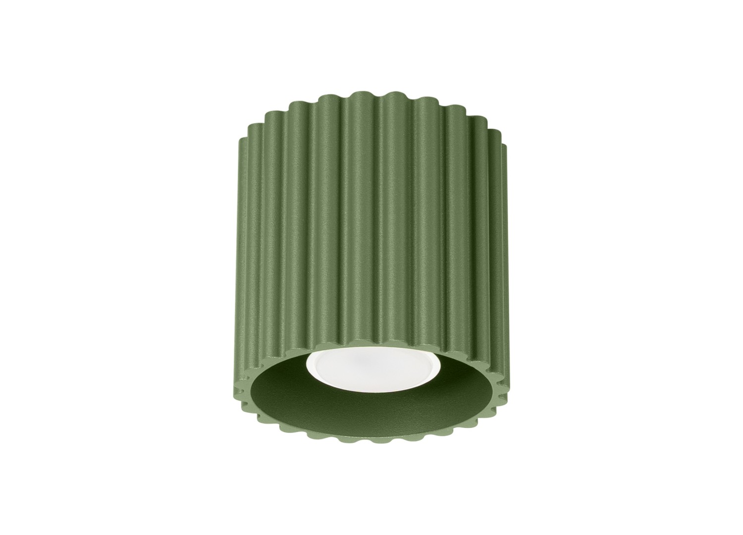 Plafonnier AURA 1 vert olive GU10