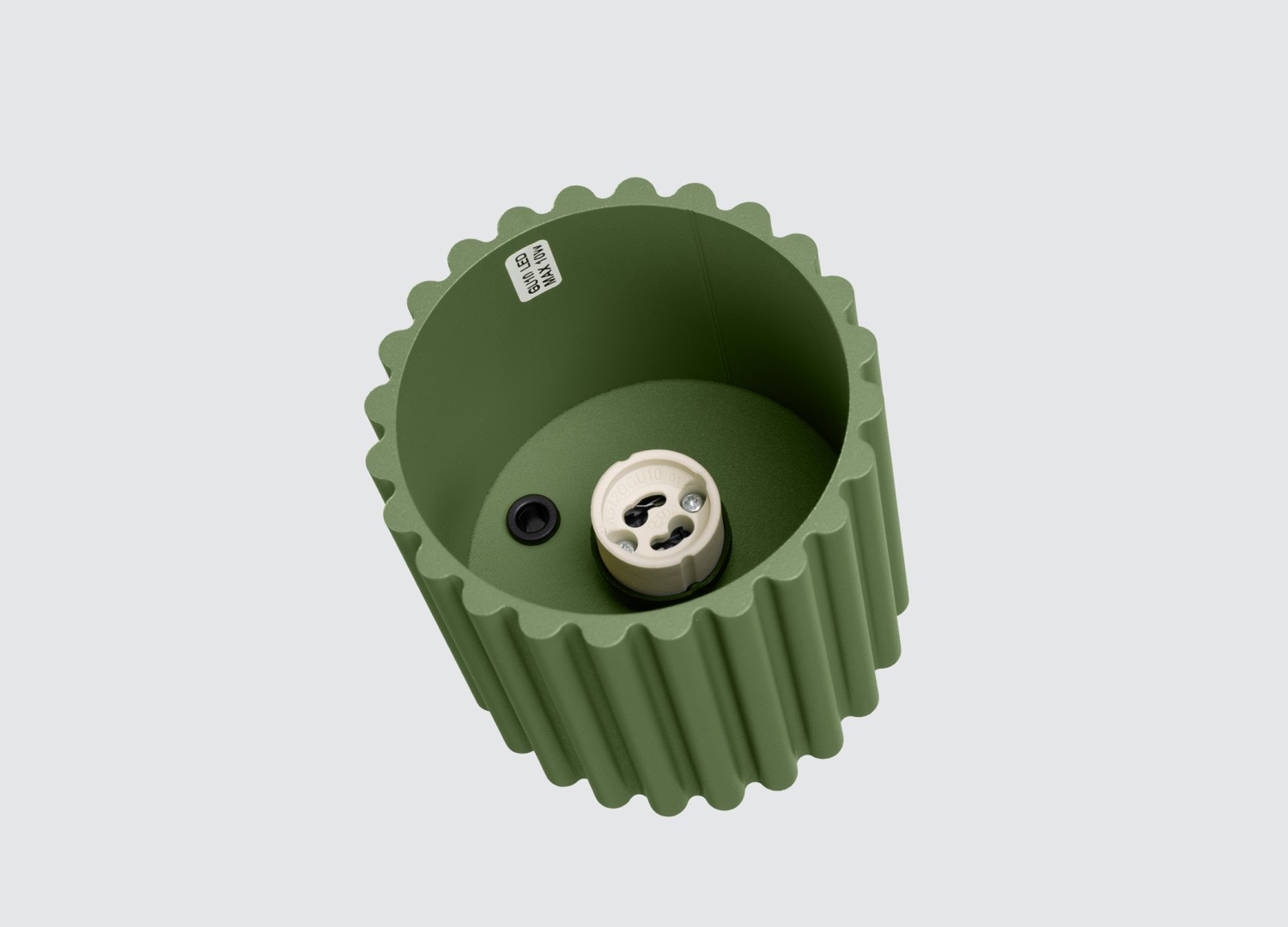 Plafonnier AURA 1 vert olive GU10 – vue complémentaire 5