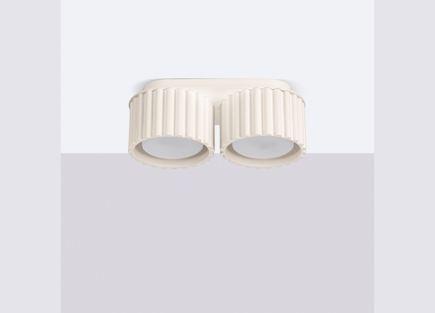 Plafonnier AURA 2 beige GX53 – vue complémentaire 2