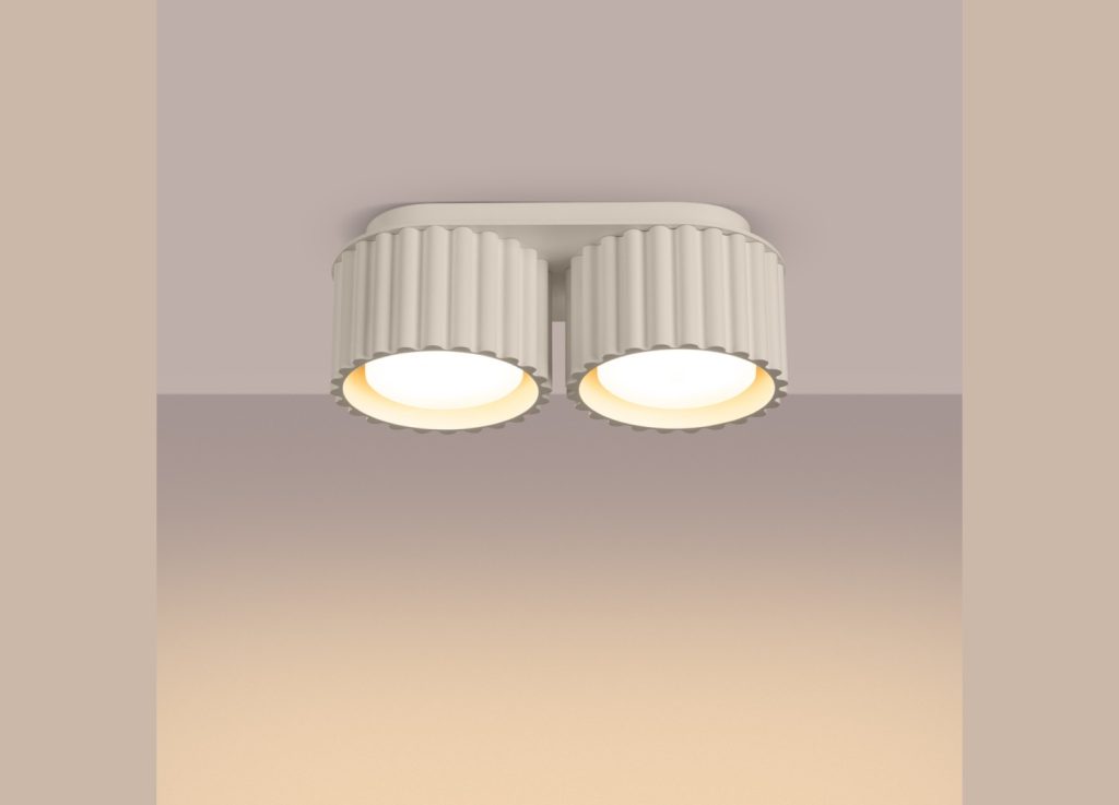 Plafonnier AURA 2 beige GX53 – vue complémentaire 3