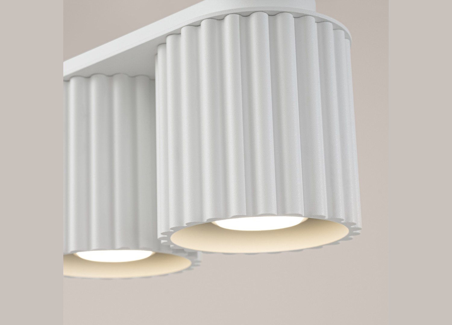 Plafonnier AURA 2 blanc GU10 – vue complémentaire 4