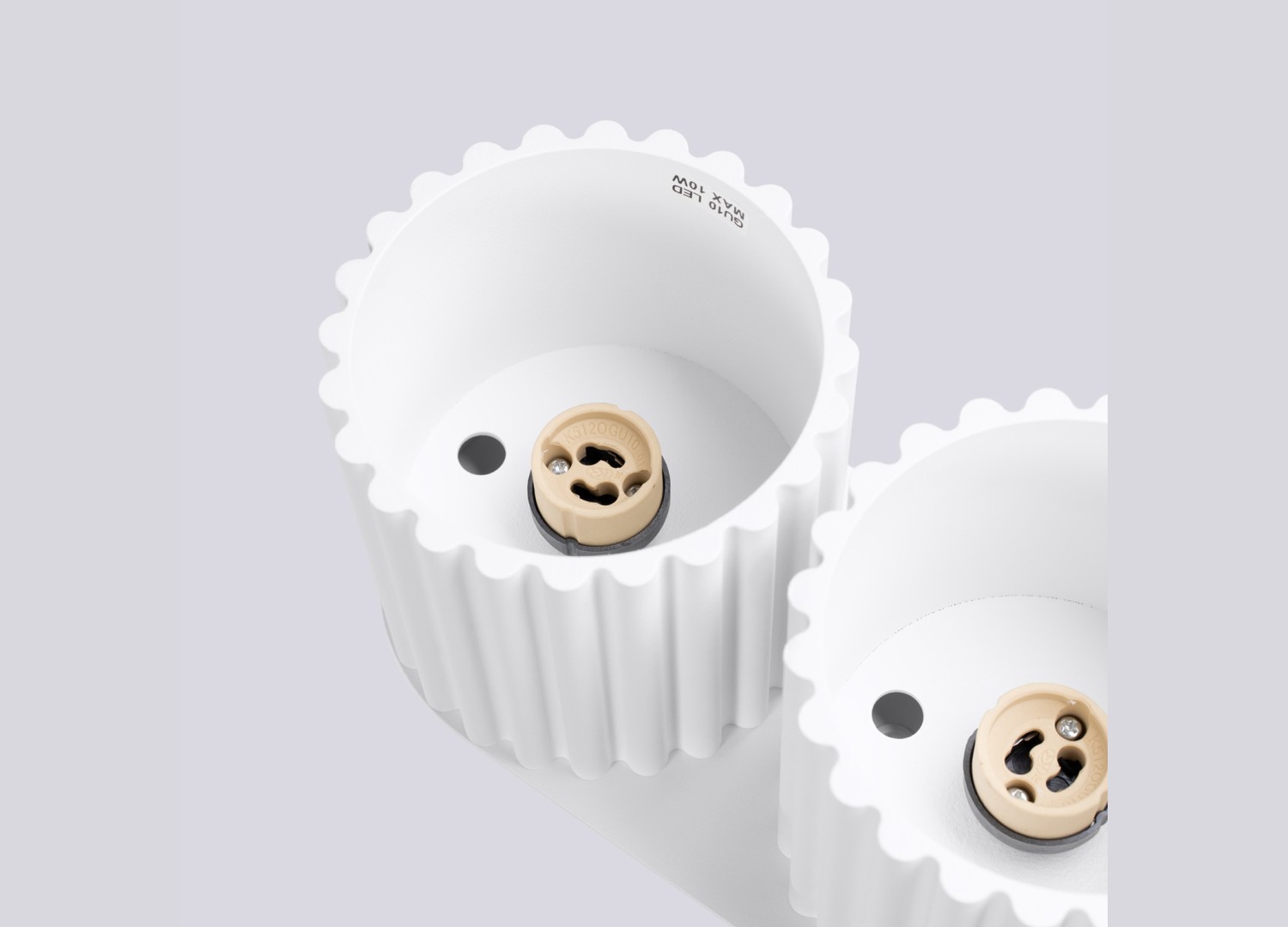 Plafonnier AURA 2 blanc GU10 – vue complémentaire 5