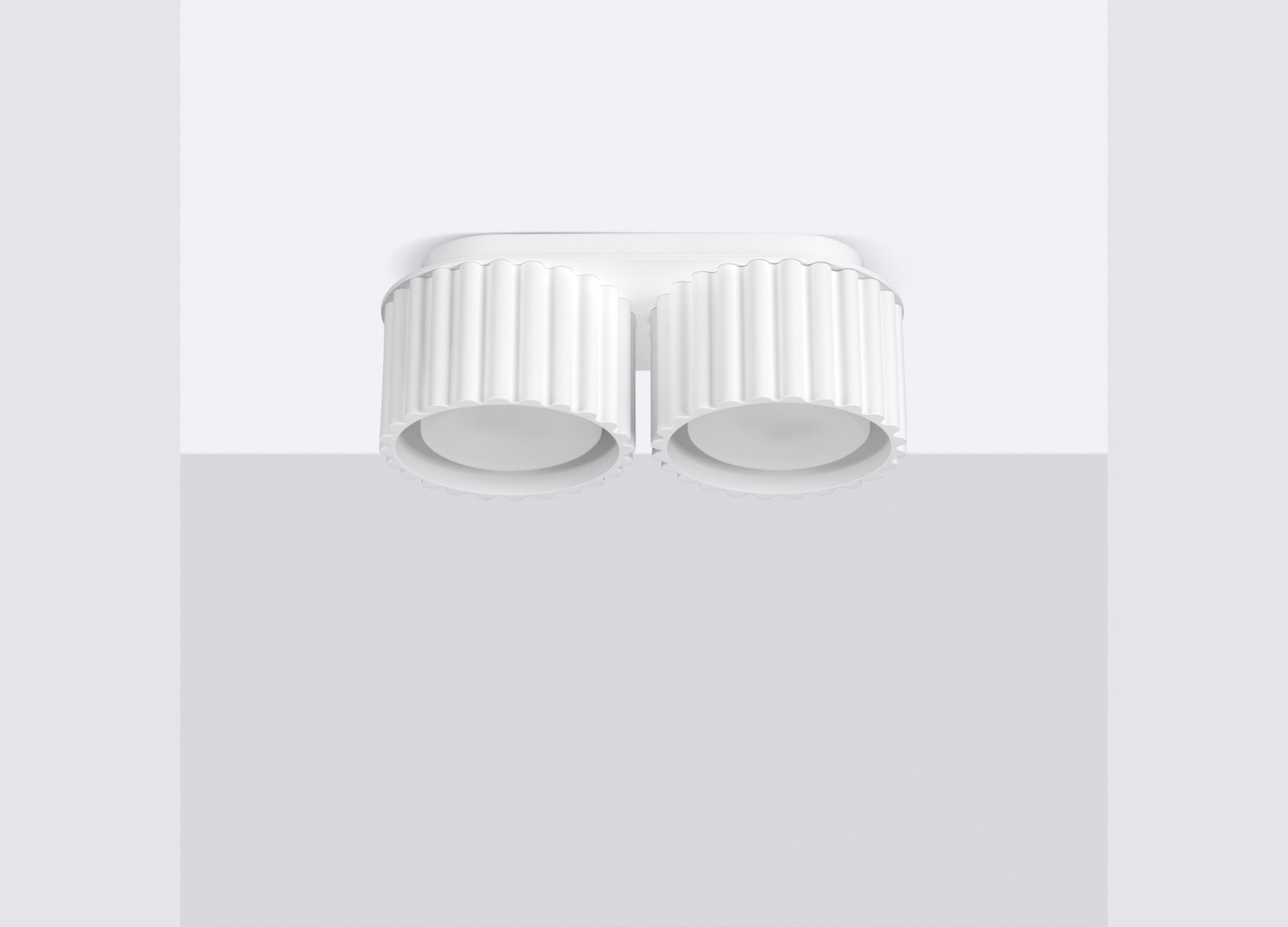 Plafonnier AURA 2 blanc GX53 – vue complémentaire 2