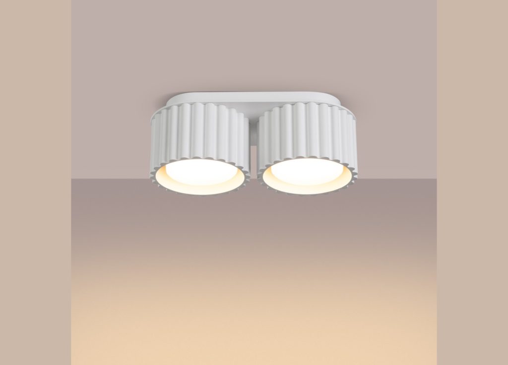 Plafonnier AURA 2 blanc GX53 – vue complémentaire 3