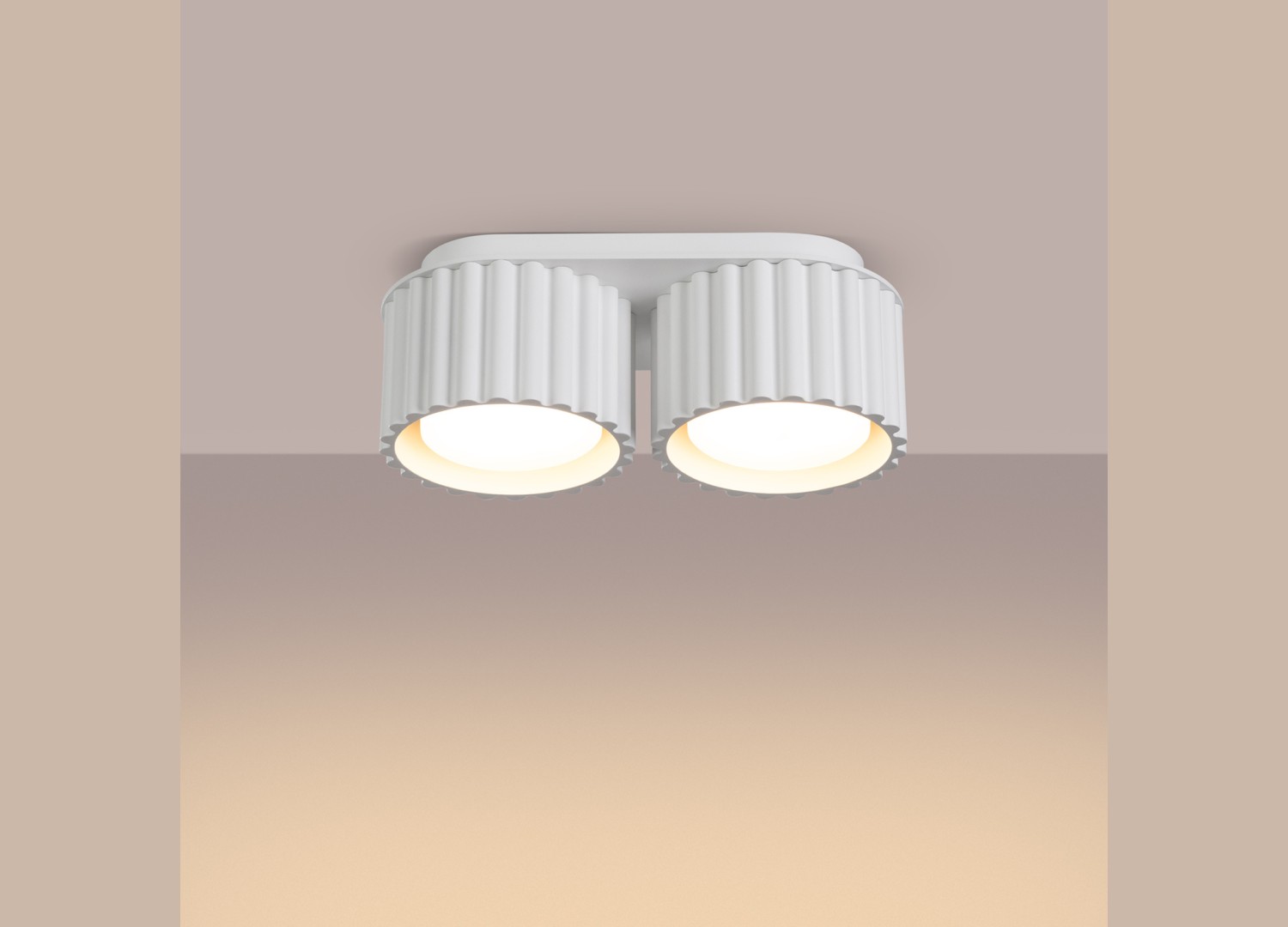 Plafonnier AURA 2 blanc GX53 – vue complémentaire 3