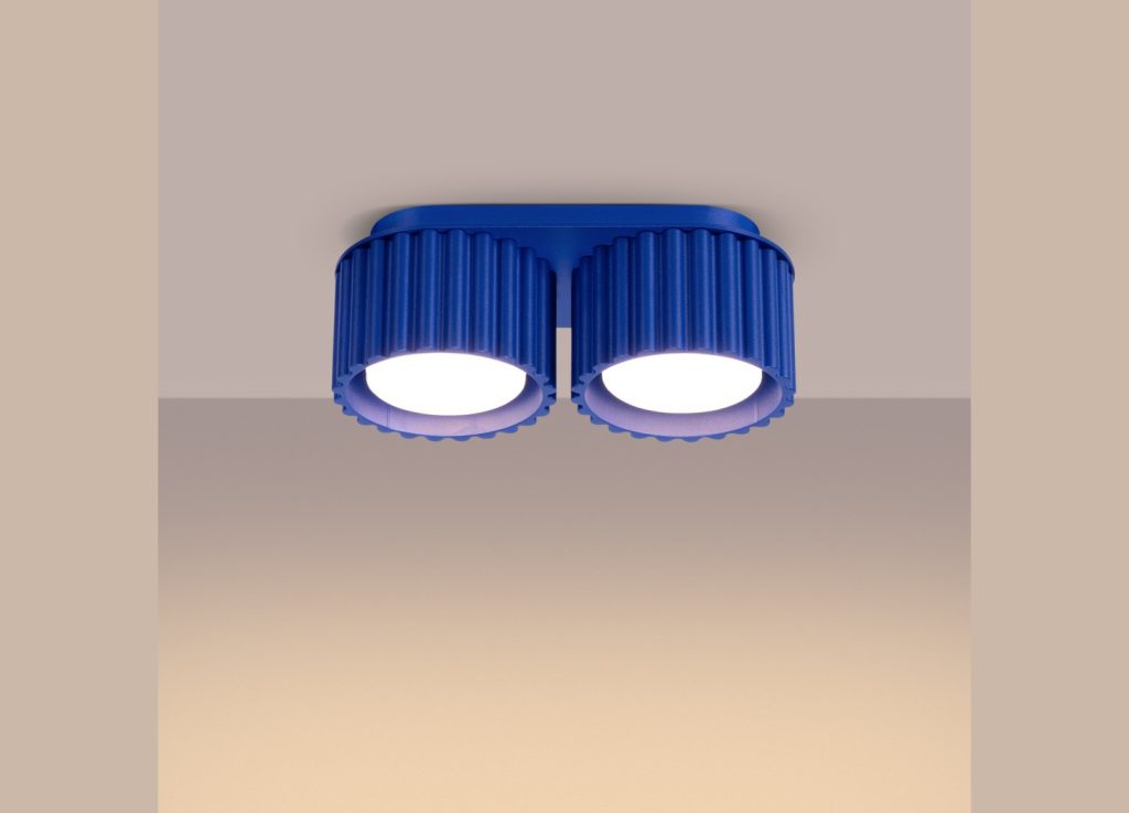 Plafonnier AURA 2 bleu outremer GX53 – vue complémentaire 3