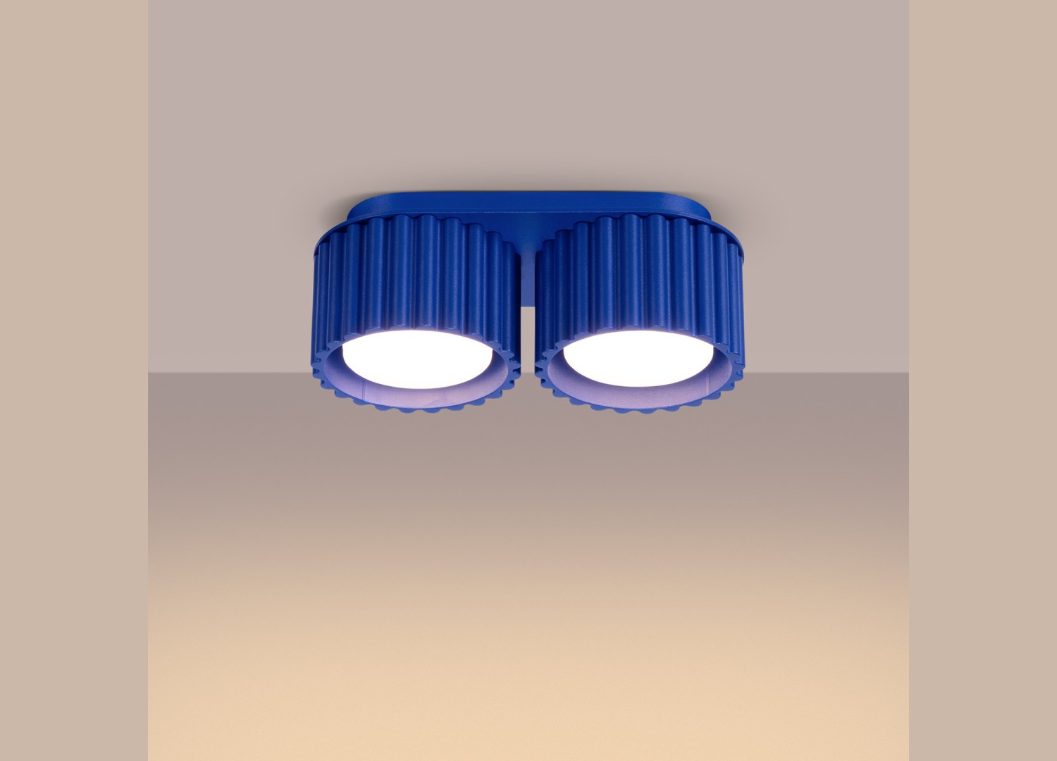 Plafonnier AURA 2 bleu outremer GX53 – vue complémentaire 3