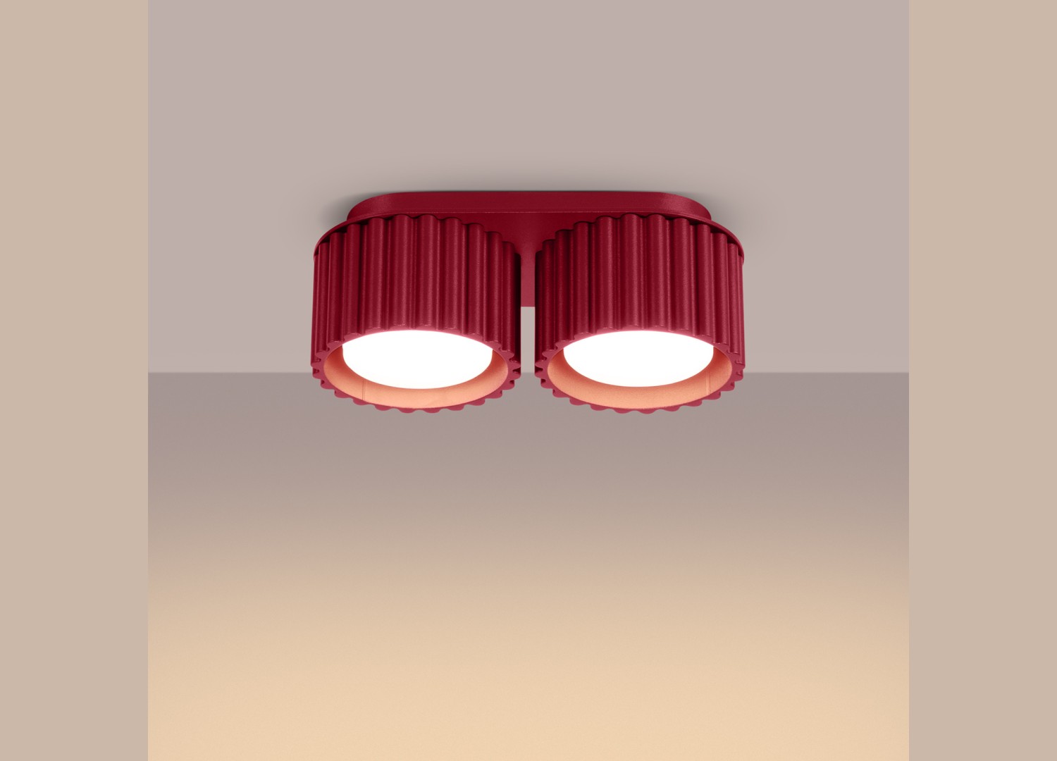 Plafonnier AURA 2 bordeaux GX53 – vue complémentaire 3