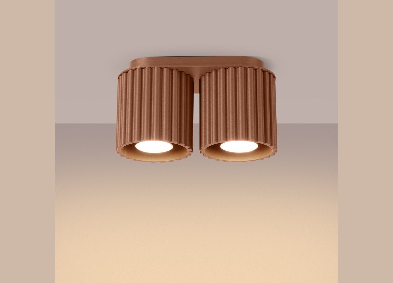 Plafonnier AURA 2 moka GU10 – vue complémentaire 3