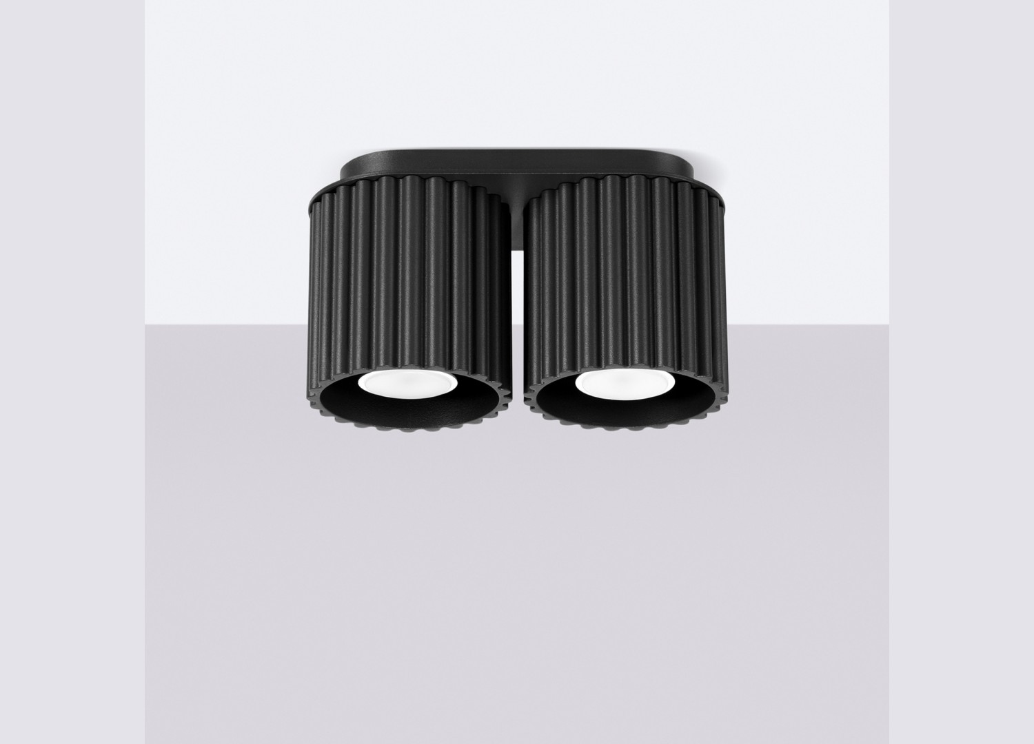 Plafonnier AURA 2 noir GU10 – vue complémentaire 2