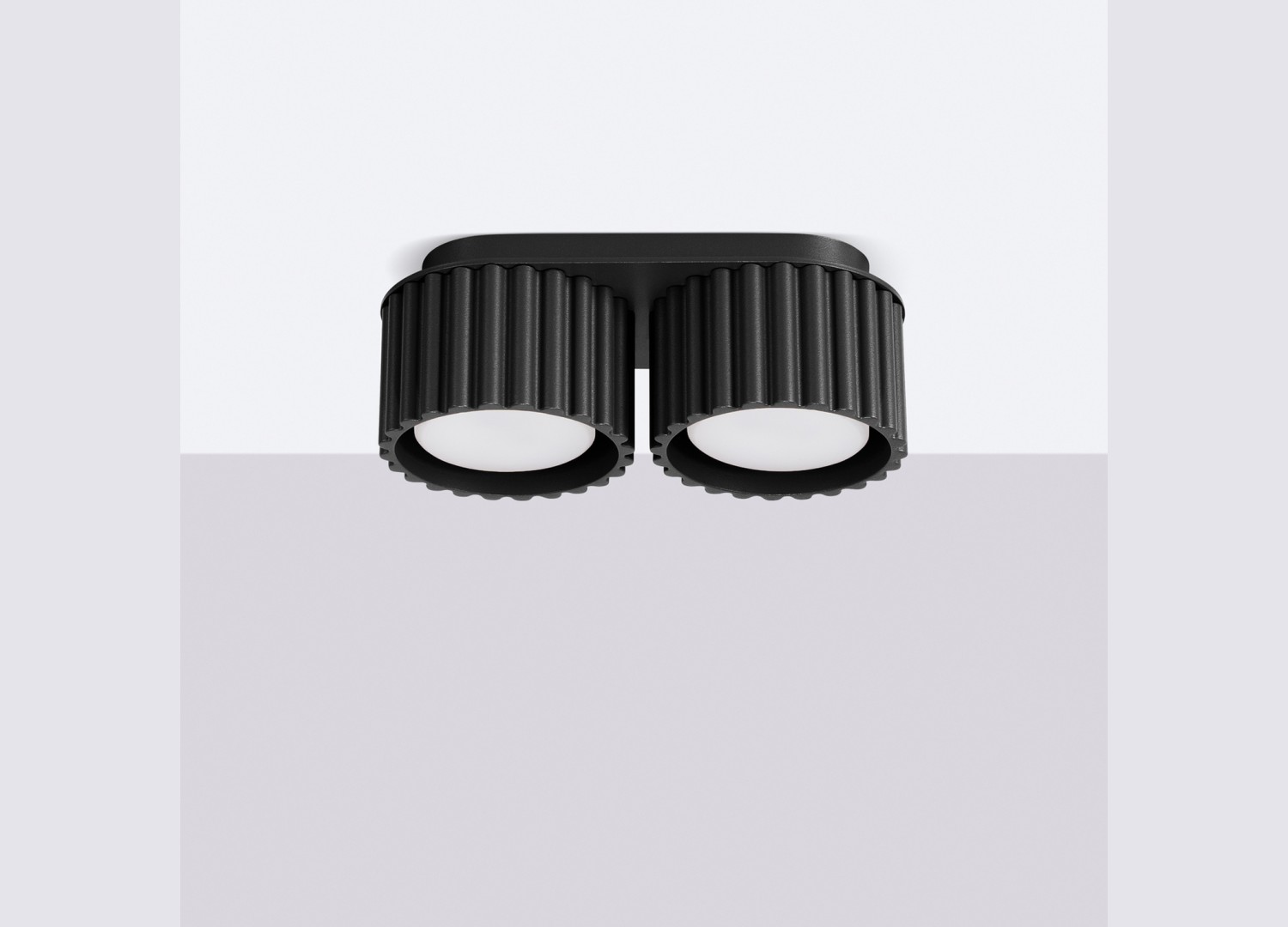Plafonnier AURA 2 noir GX53 – vue complémentaire 2