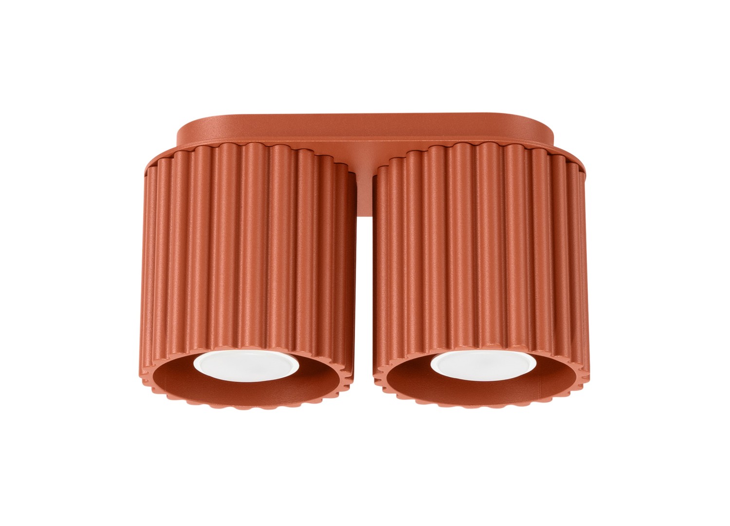 Plafonnier AURA 2 ocre rouge GU10