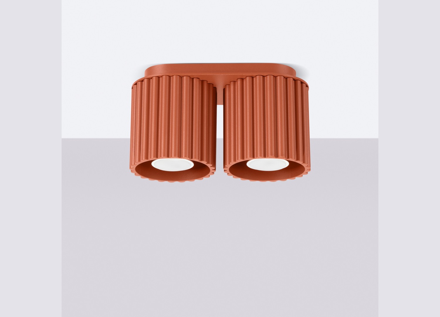 Plafonnier AURA 2 ocre rouge GU10 – vue complémentaire 2