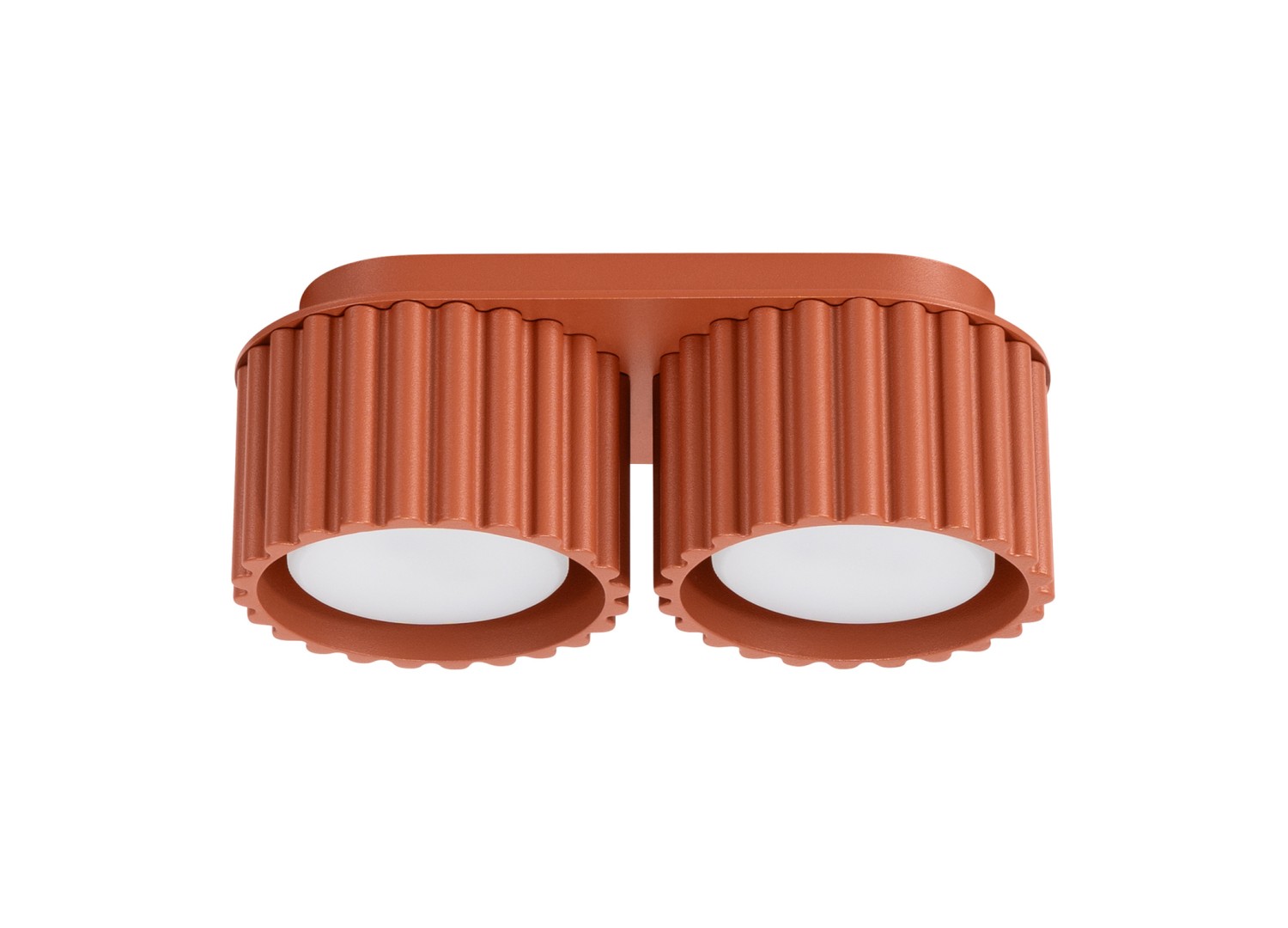 Plafonnier AURA 2 ocre rouge GX53