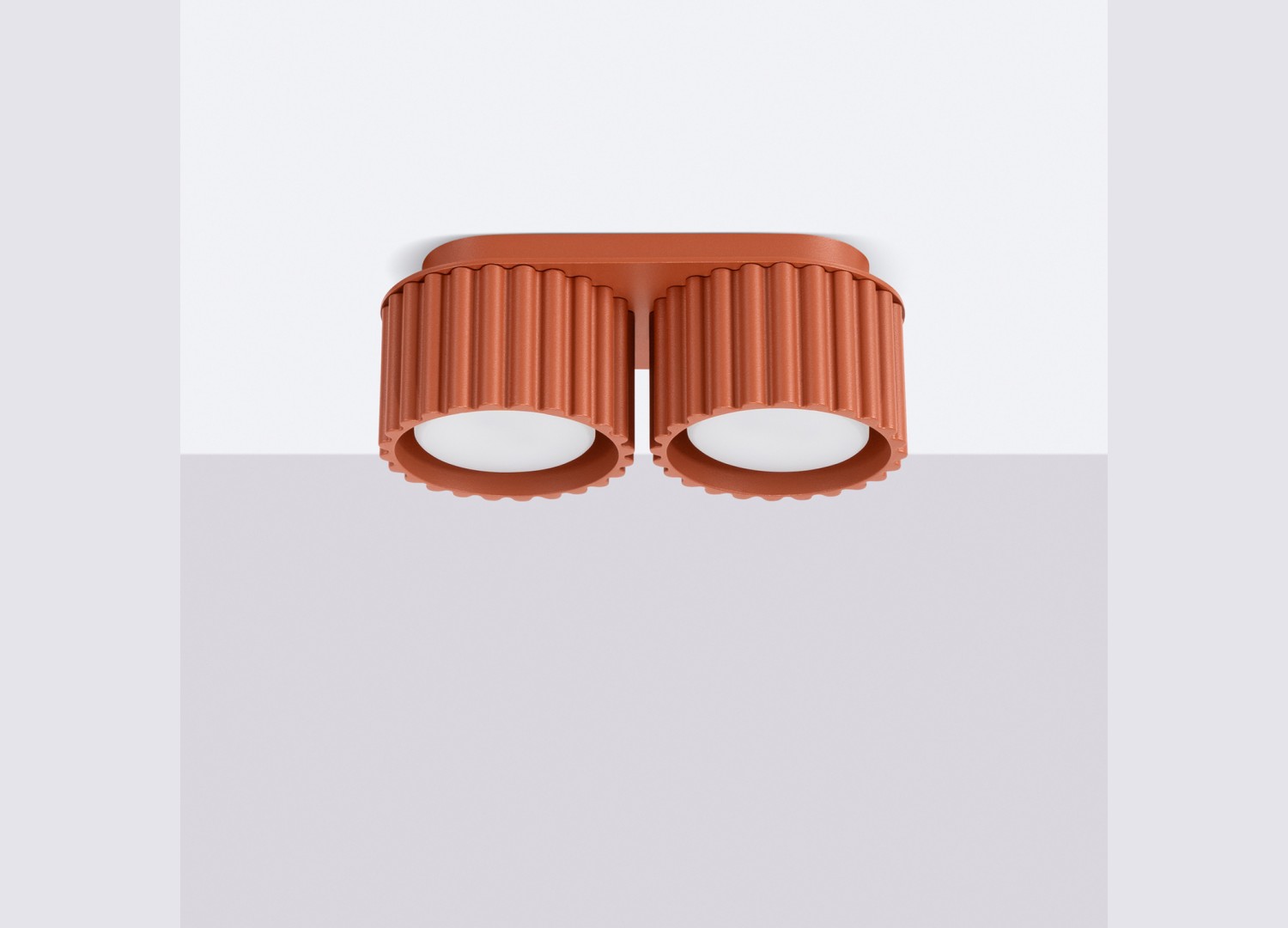 Plafonnier AURA 2 ocre rouge GX53 – vue complémentaire 2