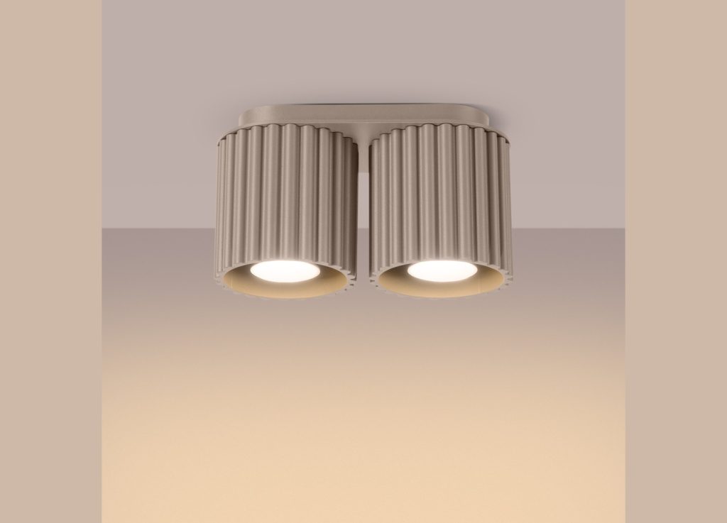 Plafonnier AURA 2 taupe GU10 – vue complémentaire 3